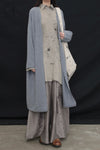 Mutedance 24 Autumn and Winter Flower Dye Wool Shirt MD-MD24FW71-CELADON
